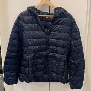 Uniqlo ultra light down compact jacket with hood